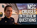 MSC CRUISES Interview Questions and Answers How to Pass an MSC Job Interview