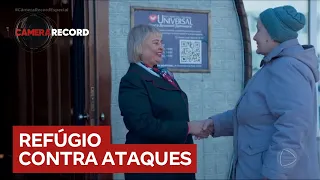 Igreja funciona como bunker em cidade ucraniana na fronteira com a Rússia