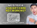 How to Fix Visa Gift Card Not Working 2025 Method