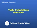 Tableau Tutorial - Table Calculation Basics WINDOW