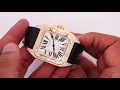 Cartier 100XL Mens Santos Watch 680 Diamonds 7 Carats Fully Iced Out