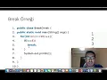 Java - Ders 39 Dongulerde Break ve Continue Kullanimi