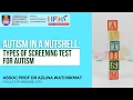 4 Autism In A Nutshell Screening Test for Autism