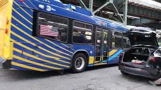 MTA Bus on the Q32 to Jackson Heights at Queens Plaza LIC Ex-JFK