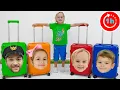 Lagu Airport Challenge with Chris and other funny stories for kids
