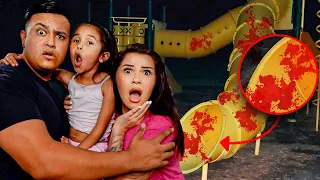 if you see blood at a playground at night run 