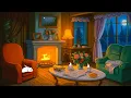 Download Lagu it's autumn in the 1950's cozy cottage 🎃 oldies playing in another room (fireplace sounds)