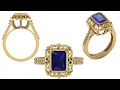 Making Ruby Stone Claster Jewelry Ring matrix 9 22