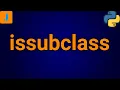 Python issubclass