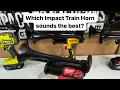 Testing each Impact Train Horn - Portable Air Horns