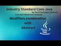 IllegalModifiersCombination With Abstract Java Tutorial Java for beginners 2025 Online Java Training