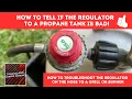 How To Tell If The Propane Gas Regulator To A Burner Or Grill Is Bad Propane Regulator Bad