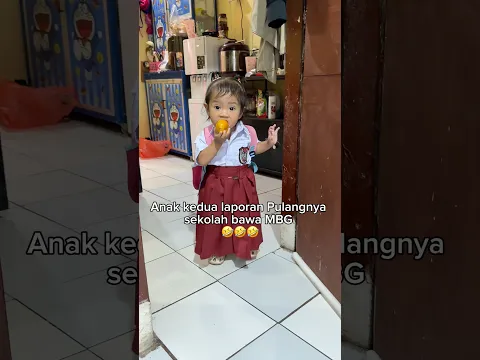 Adek arsyila pulang sekolah bawa MBG