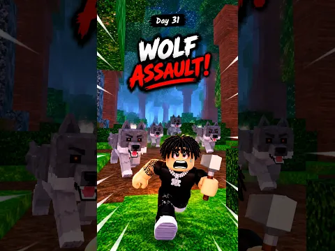 Wolves Found Me on Day 31… 💀 | 99 Nights in the Forest #roblox #robloxedit #99nightintheforest