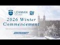 Lehman College 2026 Winter Graduation