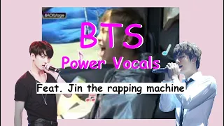 bts power vocals feat jin the rapping machine 