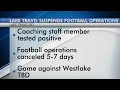 Lake Travis suspends football activities cancels game