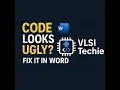 Best Way to Format Code in MS Word Python C Java Verilog
