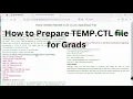 How to Prepare TEMP CTL file for IMD Gridded Climate Data