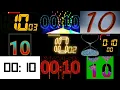 Countdown 10 to 0 Numbers Selection of my s