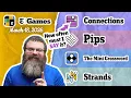 NYT Connections Pips Mini Crossword and Strands March 18 2026