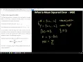 Question 19 - What is Mean Squared Error MSE in Machine Learning