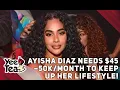 Ayisha Diaz Says She Needs 45 to Maintain Her Lifestyle More