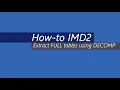 How-To IMD2 DECOMP open caption