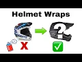 Motocross Helmet Wraps Better than painted