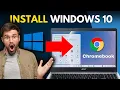 HOW TO INSTALL WINDOWS 10 11 ON CHROMEBOOK RUN WINDOWS 11 ON CHROMEBOOK EASY TUTORIAL-2024