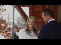 Elopement wedding at The Little Log Wedding Chapel in Niagara Falls Canada