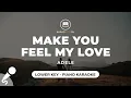 Download Lagu Make You Feel My Love - Adele (Lower Key - Piano Karaoke)