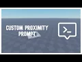 How to ADD Custom Proximity Prompt Roblox Studio 2026