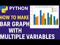 How to Make Bar Graph with Multiple Variables in Python Matplotlib Seaborn Python course 2025