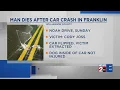 Franklin man dead following single-vehicle crash