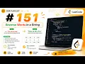 LeetCode 151 Reverse Words in a String C Optimal Solution