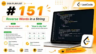 LeetCode 151 Reverse Words in a String C Optimal Solution