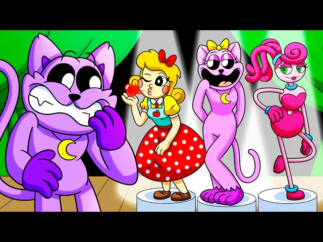 Download MP3 WHO Will CATNAP DATE?! (Cartoon Animation)