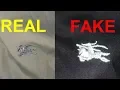 Real vs fake Burberry shirt How to spot counterfeit Burberry shirts