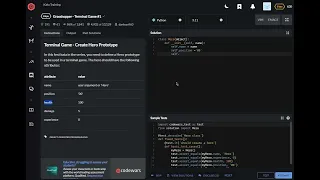 codewars python Grasshopper Terminal Game