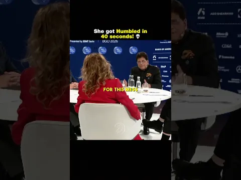 She thinks she knows about Climate Change until Piyush Goyal Teaches her🤯