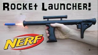 Mini Nerf Rocket Launcher!  (Homemade!) Experimental