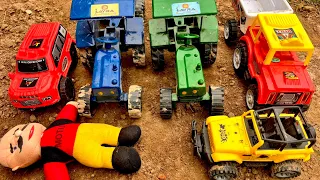 अरे बच्चों देखो ये दोनों Tractor गाड़िया तो हवा में आसमान में लटक रही है !! Manish Toy
