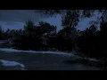 Ocean Waves at a Hidden Golden Moon Beach 🌕🌊 Deep Sleep & Relaxation Sounds | 10 Hours Black Scree