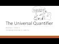 M2 V4 The Universal Quantifier