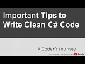 Important Tips to Write Clean C Code