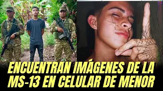 Fuerza Armada ubica a menor vinculado a la MS-13