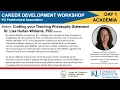 Crafting your Teaching Philosophy Statement