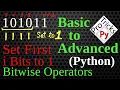 Set First i Bits Change First i Bits to 1 Set First i Bits of a number Bit Manipulation Python