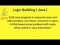 Q 18 Data Structures Arrange Even Odd Numbers Alternately in Increasing Order in Java
